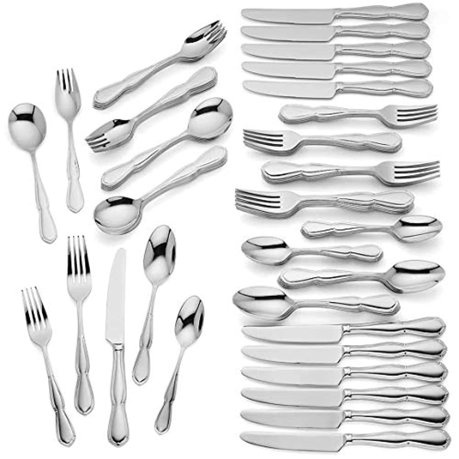 Lenox Tavish 84piece Flatware Set 18/10 by Lenox 18/10 Service for 12