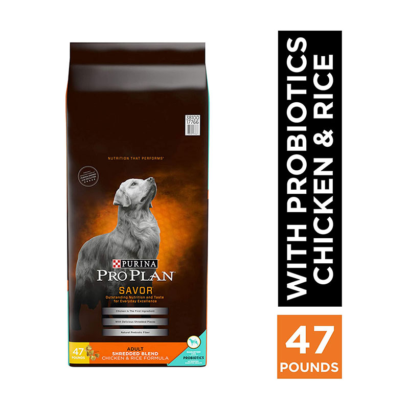 Purina Pro Plan with Probiotics Shredded Blend High Protein, Adult Dry