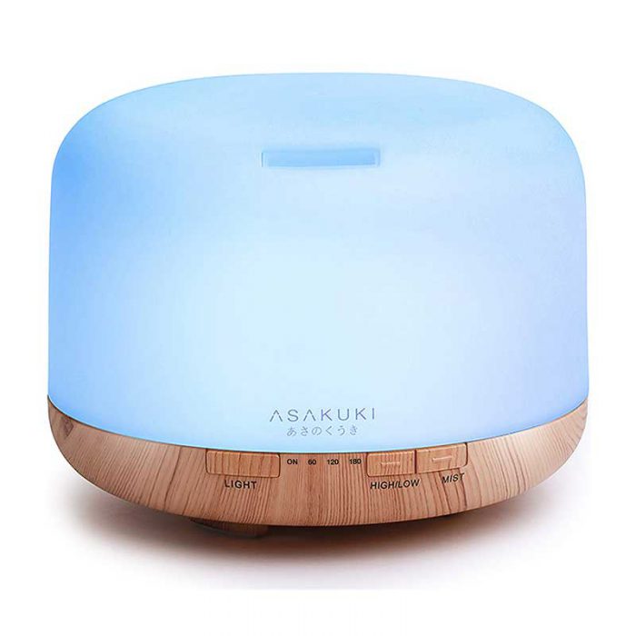 ASAKUKI 500ml Premium, Essential Oil Diffuser, 5 In 1 Ultrasonic