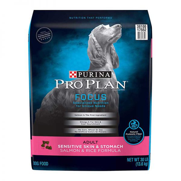 Purina Pro Plan Sensitive Skin & Stomach, High Protein Adult Dry Dog