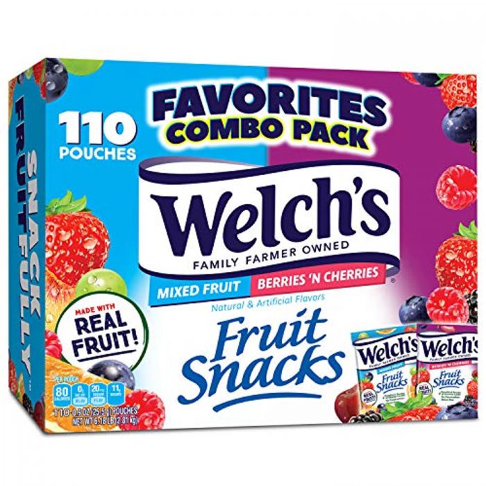 Welch’s Fruit Snacks, Mixed Fruit & Berries ‘n Cherries Bulk Variety