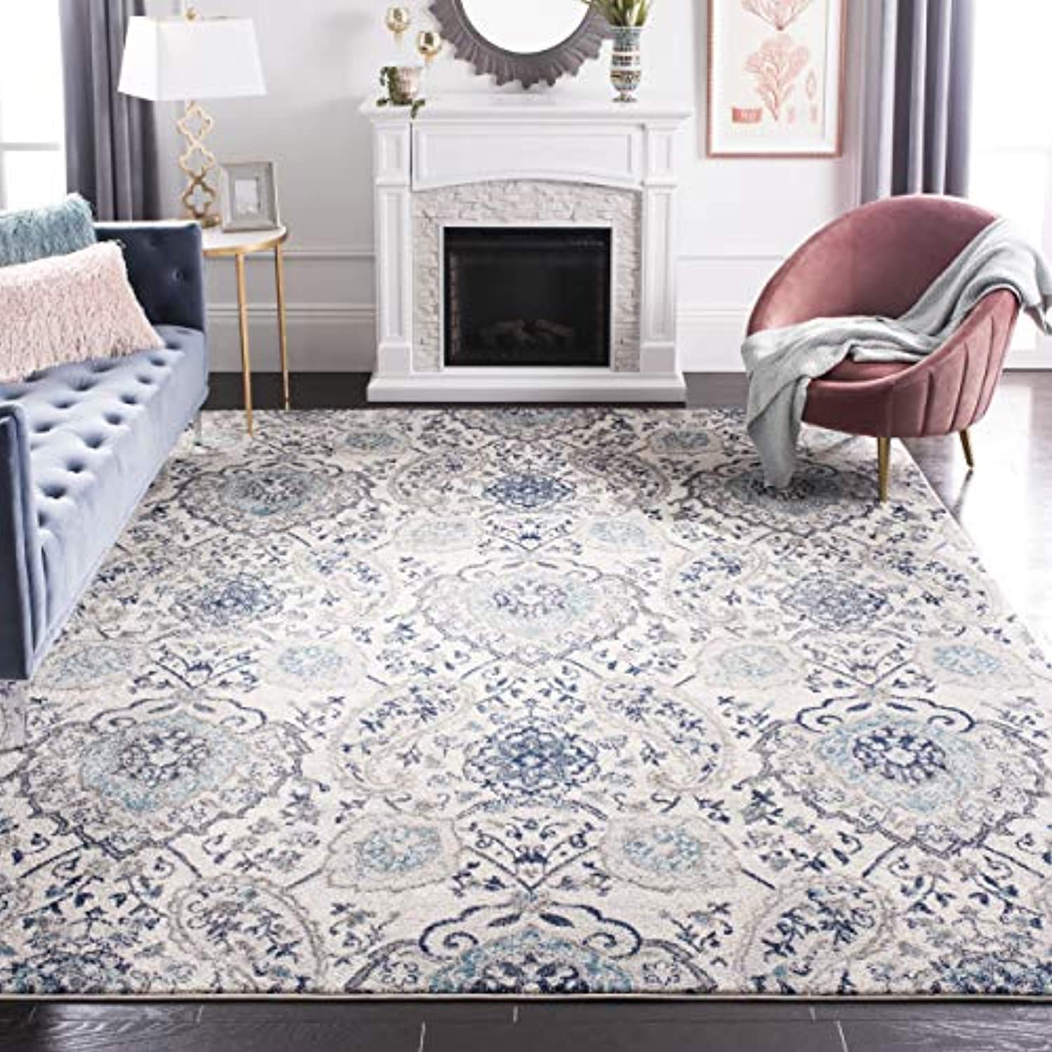 Safavieh Madison Collection MAD600C Bohemian Chic Glam Paisley Area Rug