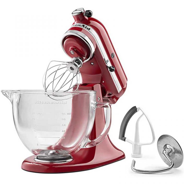 KitchenAid KSM105GBCER 5Qt. TiltHead Stand Mixer with Glass Bowl and