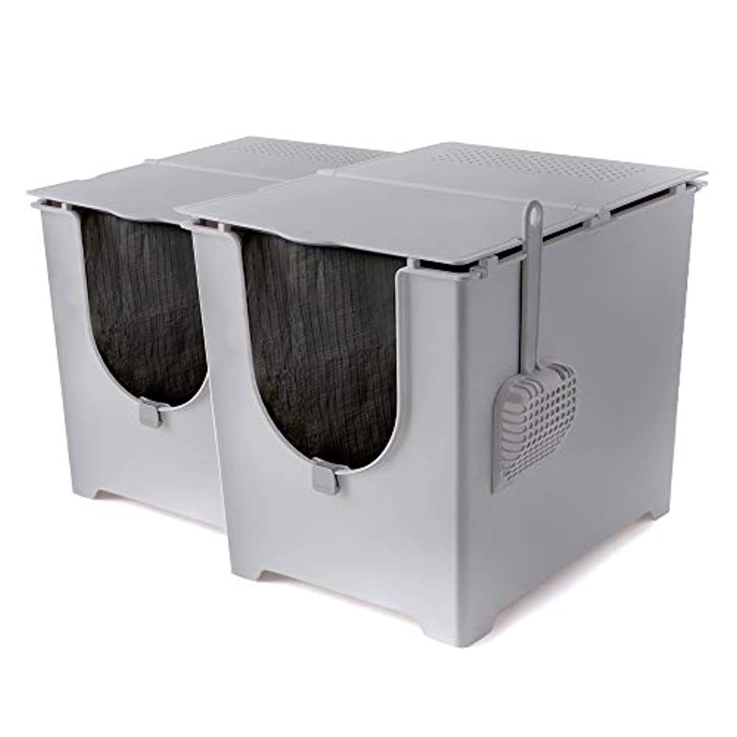 Modkat Flip Litter Box with Scoop and Reusable Liner Healthy American