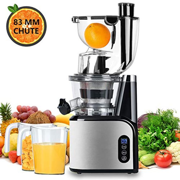 Aobosi Slow Masticating Juicer 83mm(3.15inch) Wide Chute Juice