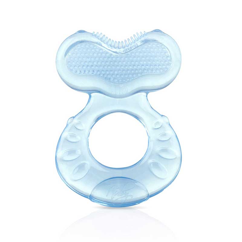 Nuby Silicone Teetheeez Teether with Bristles, Includes Hygienic Case