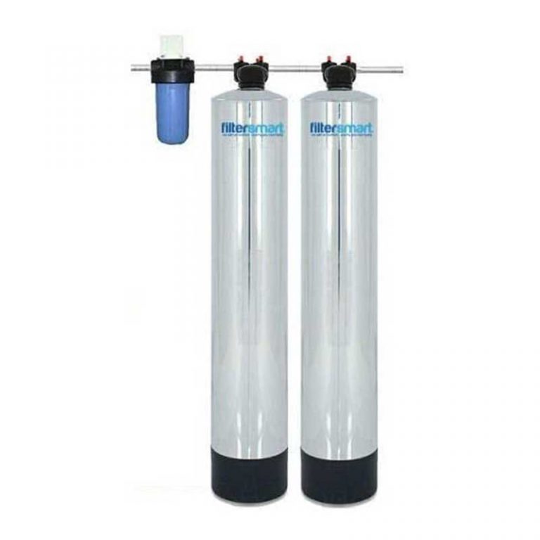 Filtersmart Whole House Water Filter System & Salt Free Water Softener Combo, Filters Chlorine