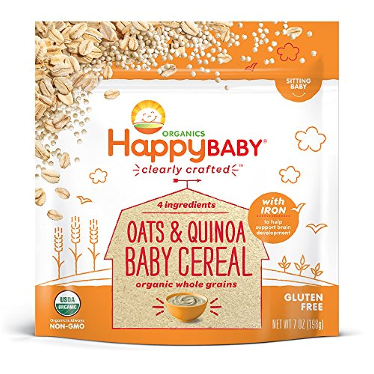 Happy Baby Organic Clearly Crafted Cereal Whole Grains