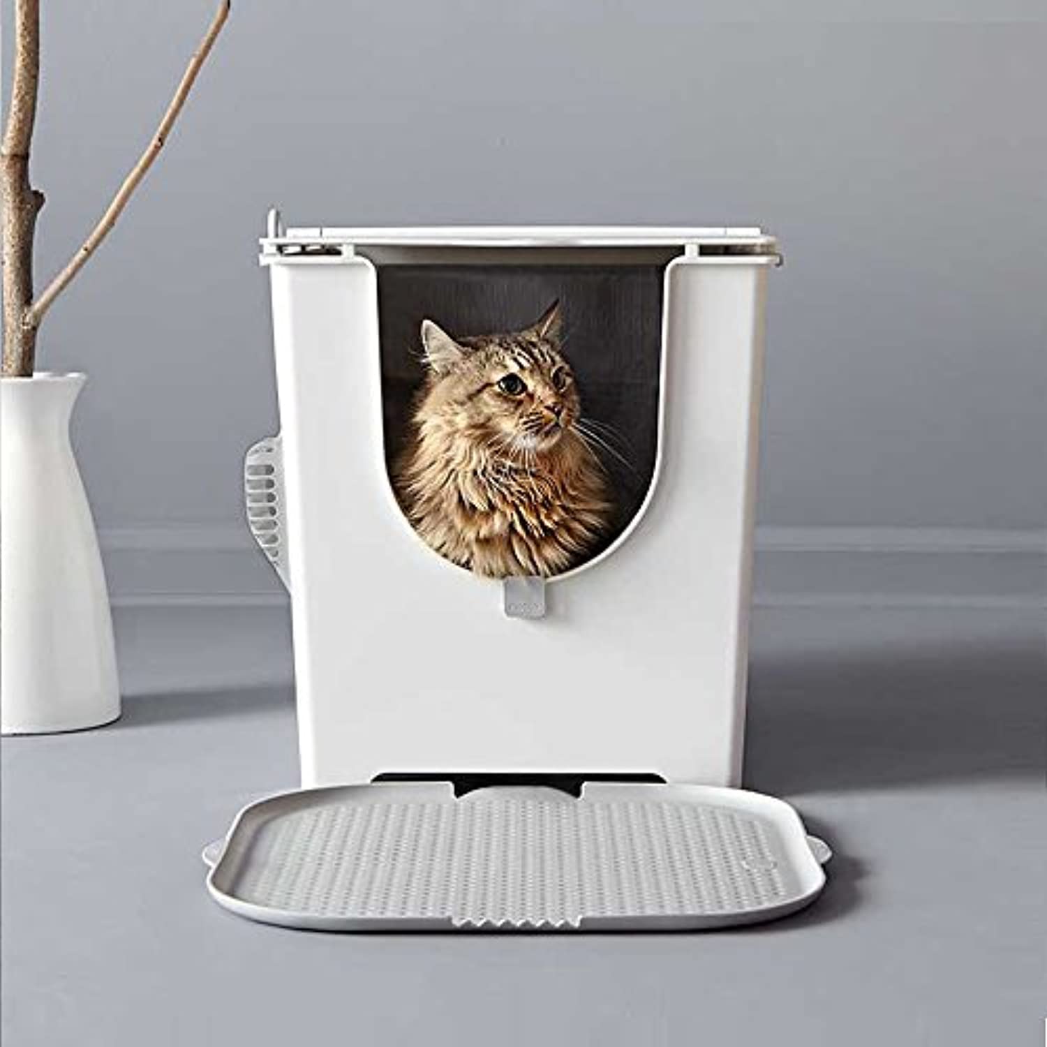 Modkat Flip Litter Box with Scoop and Reusable Liner Healthy American