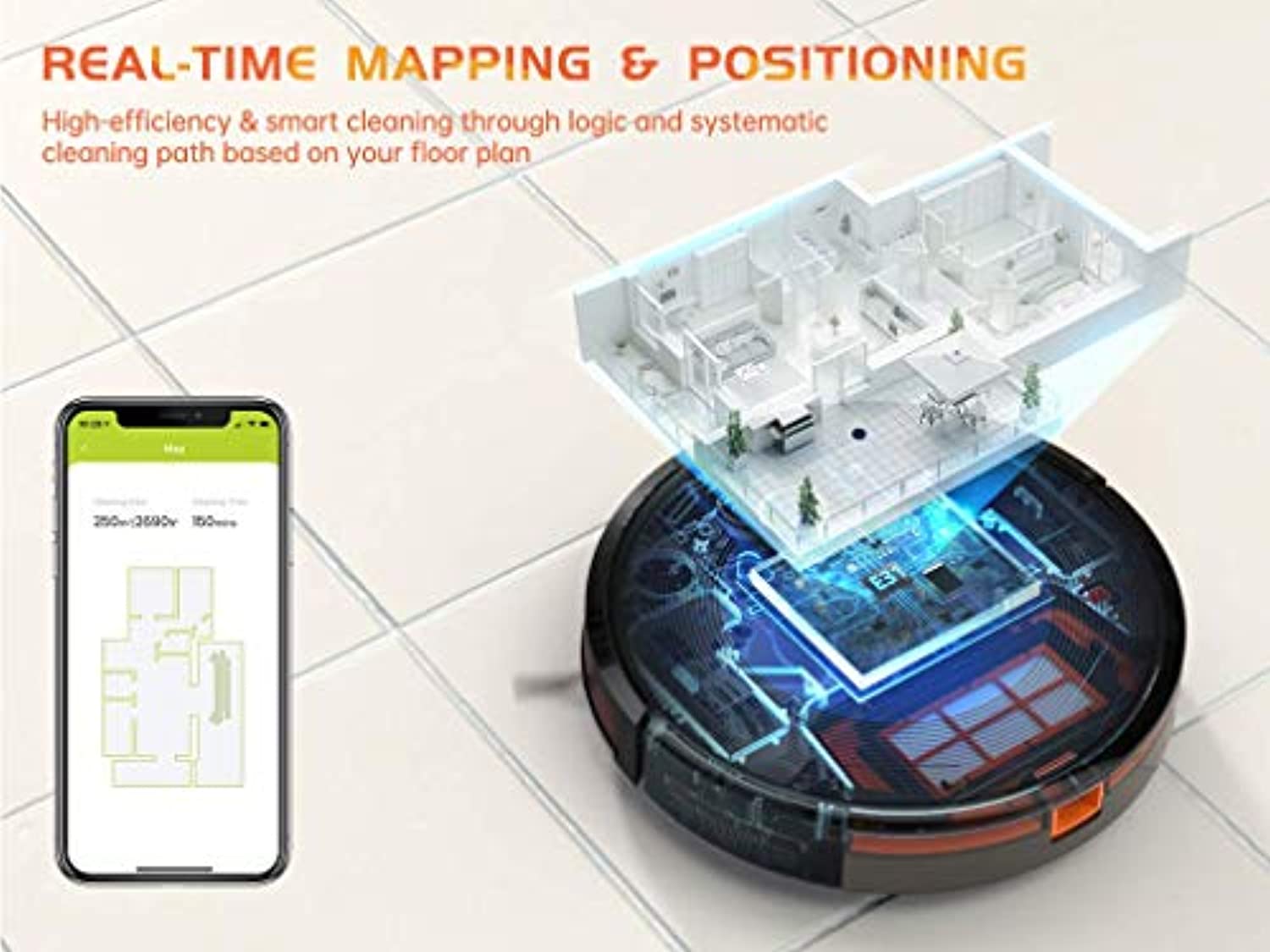 Kyvol Cybovac E31 Robot Vacuum, Sweeping & Mopping Robot Vacuum Cleaner