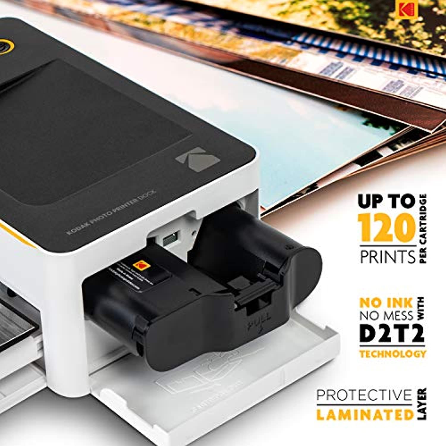 Kodak Dock & Wi-Fi Portable 4x6 Instant Photo Printer, For Iphone And